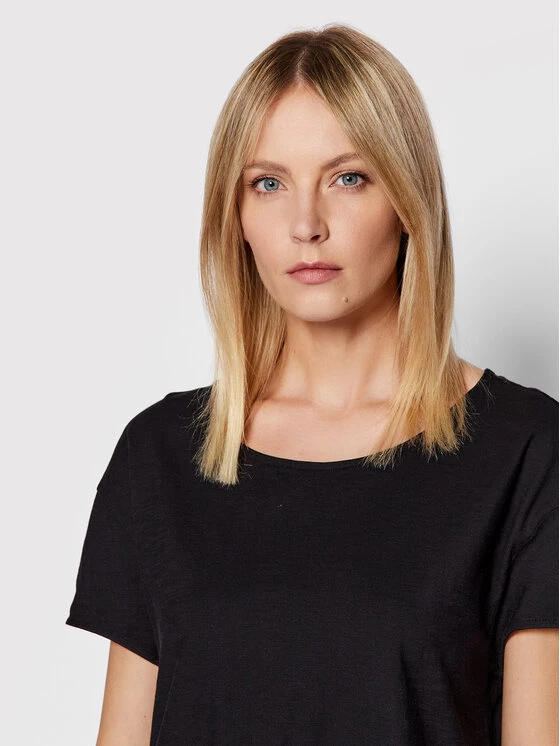 United Colors Of Benetton Γυναίκες T-shirts T-Shirt 3BVXE19E6 Μαύρο Regular Fit Μαύρο 4 United Colors Of Benetton Γυναίκες T-shirts T-Shirt 3BVXE19E6 Μαύρο Regular Fit Μαύρο - Image 4