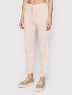 United Colors Of Benetton Γυναίκες Παντελόνια Φόρμας Πλεκτό παντελόνι 10983F006 Ροζ Regular Fit Ροζ