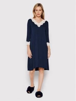 United Colors Of Benetton Γυναίκες Νυχτικά & Μεσοφόρια Νυχτικό 3Z123C277 Σκούρο μπλε Regular Fit Σκούρο μπλε