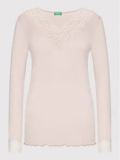 United Colors Of Benetton Γυναίκες Μπλούζες & Μπλουζάκια Πιτζάμας Μπλούζα πιτζάμας 3Z123M856 Ροζ Regular Fit Ροζ -United Colors Of Benetton Κατάστημα unnamed file 739