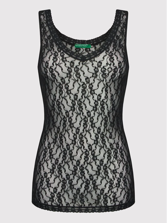 United Colors Of Benetton Γυναίκες Tops Τοπ 39T51H409 Μαύρο Slim Fit Μαύρο 5 United Colors Of Benetton Γυναίκες Tops Τοπ 39T51H409 Μαύρο Slim Fit Μαύρο - Image 5