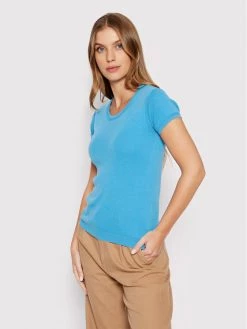 United Colors Of Benetton Γυναίκες T-shirts T-Shirt 1091D1M10 Μπλε Regular Fit Μπλε