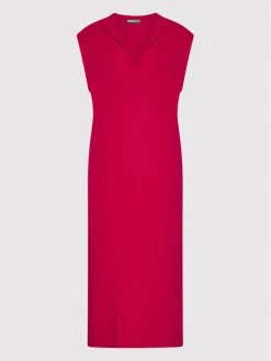 United Colors Of Benetton Γυναίκες Πλεκτά Φορέματα Φόρεμα υφασμάτινο 1098DV005 Ροζ Regular Fit Ροζ -United Colors Of Benetton Κατάστημα unnamed file 794