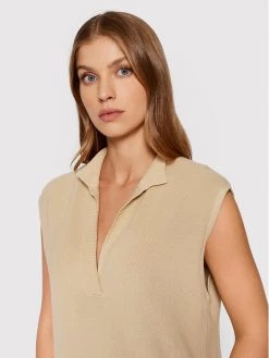 United Colors Of Benetton Γυναίκες Πλεκτά Φορέματα Φόρεμα υφασμάτινο 1098DV005 Μπεζ Regular Fit Μπεζ -United Colors Of Benetton Κατάστημα unnamed file 803