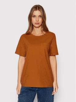 United Colors Of Benetton Γυναίκες T-shirts T-Shirt 3BVXE18A0 Καφέ Relaxed Fit Καφέ