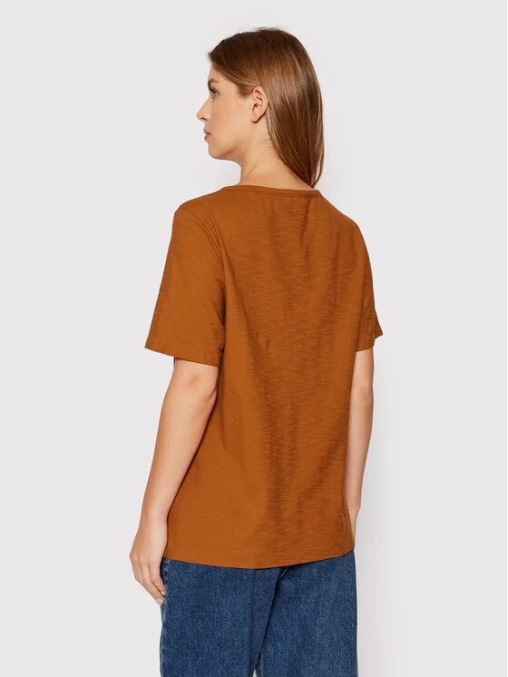 United Colors Of Benetton Γυναίκες T-shirts T-Shirt 3BVXE18A0 Καφέ Relaxed Fit Καφέ 3 United Colors Of Benetton Γυναίκες T-shirts T-Shirt 3BVXE18A0 Καφέ Relaxed Fit Καφέ - Image 3