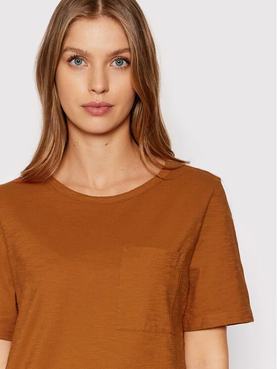 United Colors Of Benetton Γυναίκες T-shirts T-Shirt 3BVXE18A0 Καφέ Relaxed Fit Καφέ 4 United Colors Of Benetton Γυναίκες T-shirts T-Shirt 3BVXE18A0 Καφέ Relaxed Fit Καφέ - Image 4