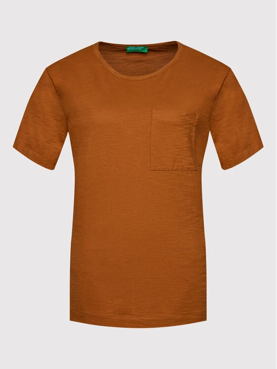 United Colors Of Benetton Γυναίκες T-shirts T-Shirt 3BVXE18A0 Καφέ Relaxed Fit Καφέ 5 United Colors Of Benetton Γυναίκες T-shirts T-Shirt 3BVXE18A0 Καφέ Relaxed Fit Καφέ - Image 5