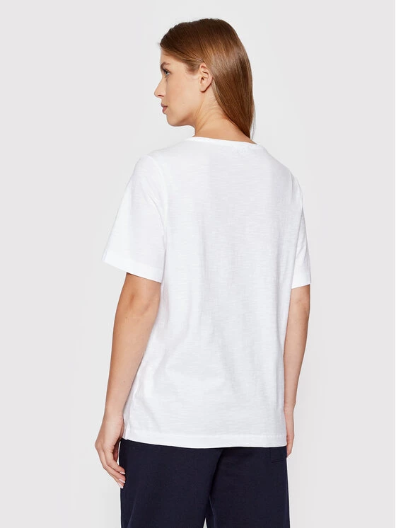 United Colors Of Benetton Γυναίκες T-shirts T-Shirt 3BVXE18A0 Λευκό Relaxed Fit Λευκό 3 United Colors Of Benetton Γυναίκες T-shirts T-Shirt 3BVXE18A0 Λευκό Relaxed Fit Λευκό - Image 3