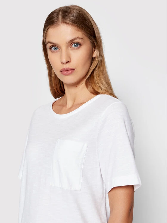 United Colors Of Benetton Γυναίκες T-shirts T-Shirt 3BVXE18A0 Λευκό Relaxed Fit Λευκό 4 United Colors Of Benetton Γυναίκες T-shirts T-Shirt 3BVXE18A0 Λευκό Relaxed Fit Λευκό - Image 4