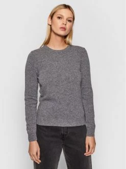 United Colors Of Benetton Γυναίκες Πουλόβερ 1002D1K01 Γκρι Regular Fit Γκρι