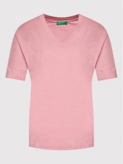 United Colors Of Benetton Γυναίκες T-shirts T-Shirt 3BVXE4265 Ροζ Regular Fit Ροζ -United Colors Of Benetton Κατάστημα unnamed file 901