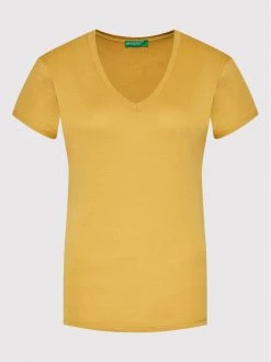United Colors Of Benetton Γυναίκες T-shirts T-Shirt 3GA2E4230 Καφέ Regular Fit Καφέ -United Colors Of Benetton Κατάστημα unnamed file 966